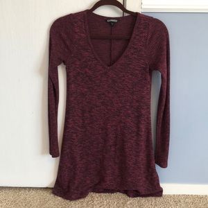 EXPRESS MAROON SWEATER DRESS